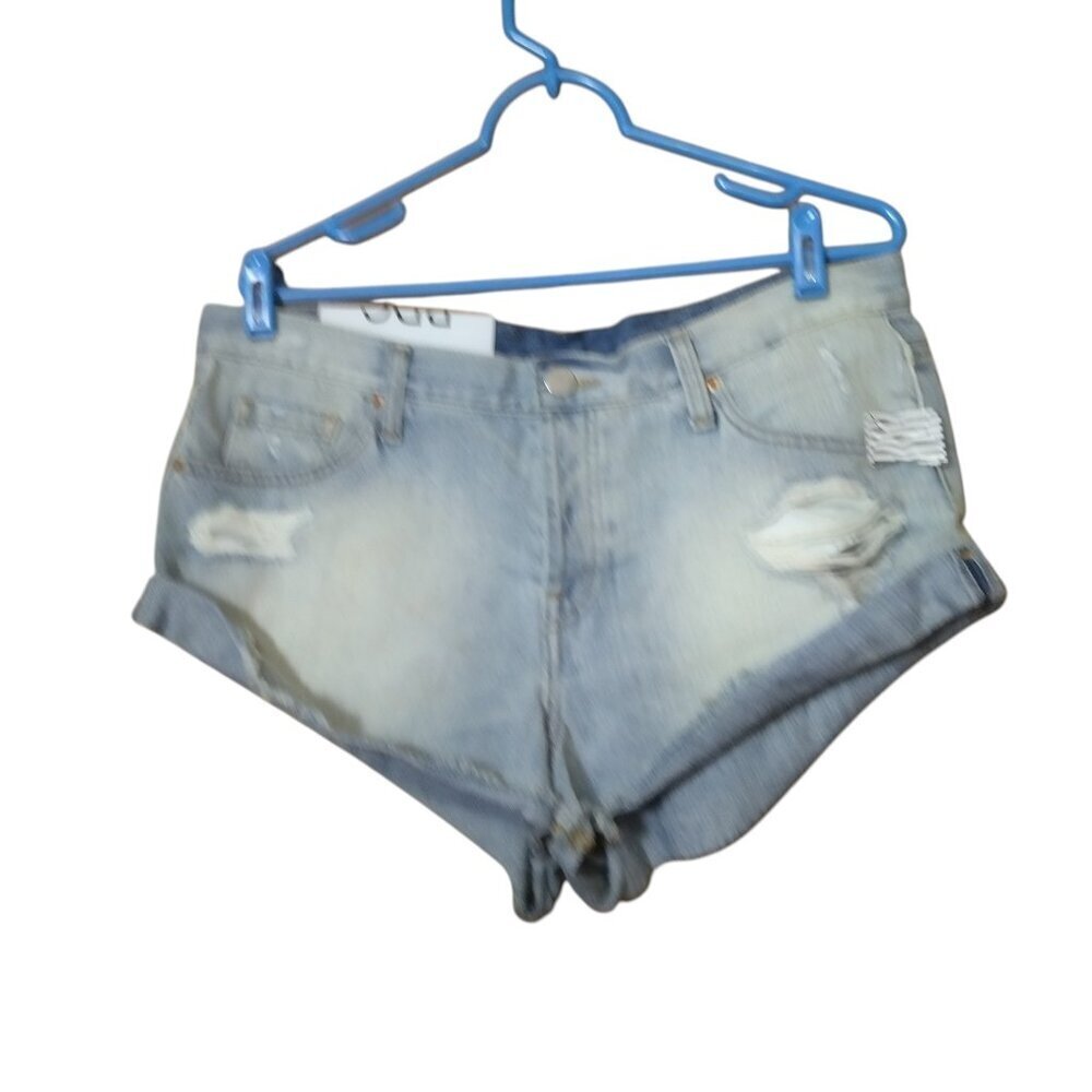 BDG Slayer Mid Rise Women's Size 31 Distressed Button Fly Cutoff Denim Shorts